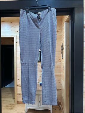 Marc Cain Gray Micro‑Check Dress Pants